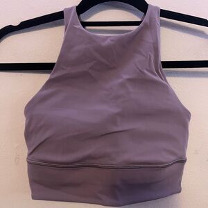 Lululemon Light Purple Energy Bra High Neck Long Line *Tough Size 4